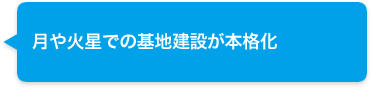 月や火星での基地建設が本格化